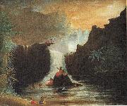 Theodore Heuck Nuuanu Falls, Honolulu oil painting artist